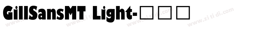 GillSansMT Light字体转换